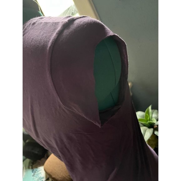 Unicorn on Pink Roller Skates Screenprinted Purple Shirt with Cutoff Sleeves - Picture 2 of 6